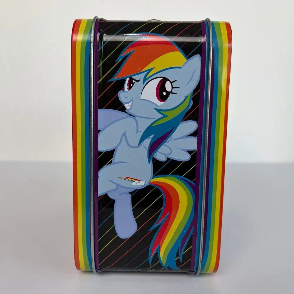 MLP G4 My Little Pony Loungefly Rainbow Dash Tin Metal Storage Lunch Box